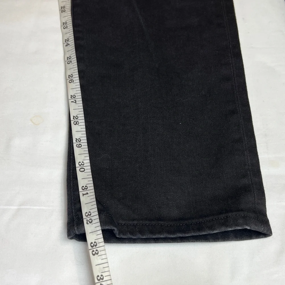 NWT’S Frame Jagger Mid- Rise True Skinny Fit Black Jeans SZ 38 (Fast Shipping)